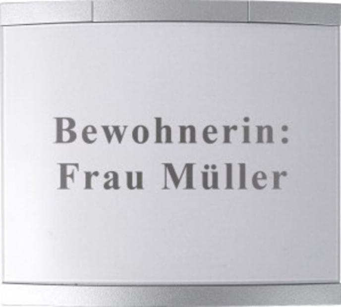 Namensschild für Zimmersignalleuchte 